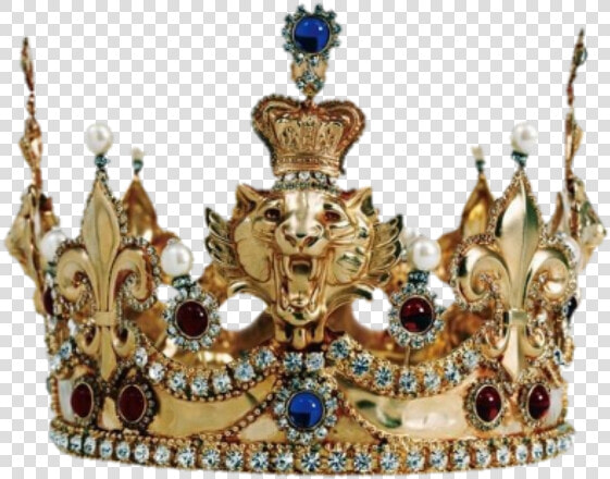  crowns  crown  aesthetic  aesthetictumblr  filler   Gold Crown With Blue Jewels  HD Png DownloadTransparent PNG