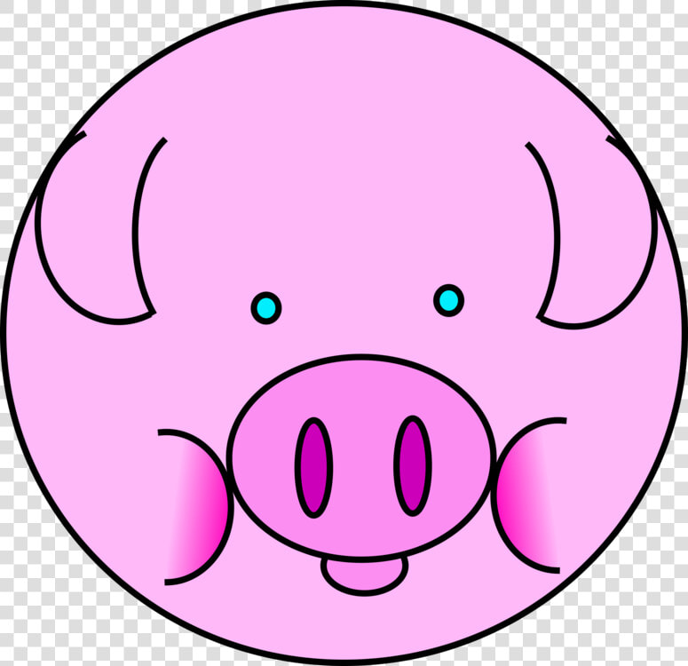 Pink emotion head   Pig Circle Png  Transparent PngTransparent PNG