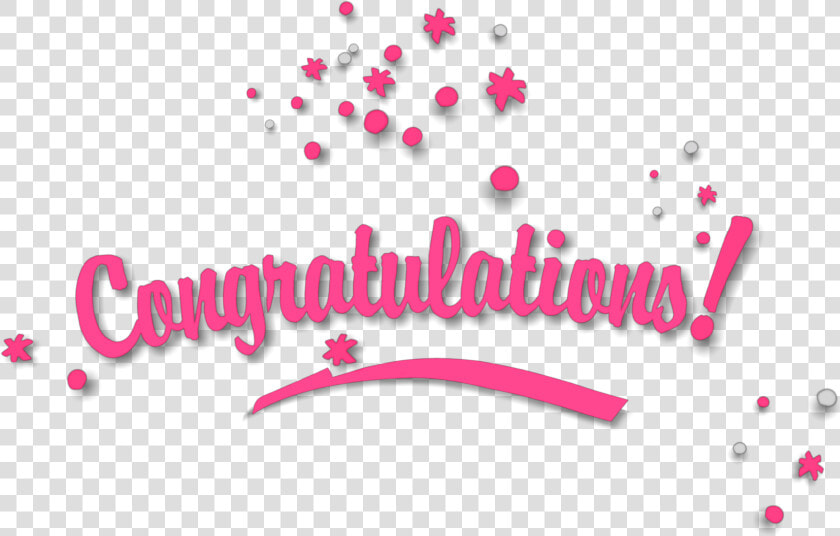  congratulations  pink  award  celebrate   Calligraphy  HD Png DownloadTransparent PNG