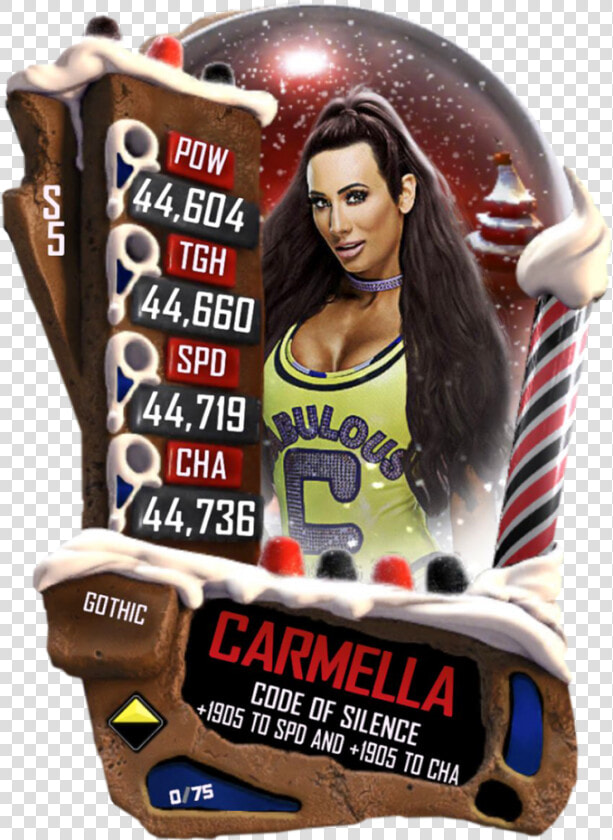 Carmella S5 22 Gothic Christmas   Wwe Supercard Mandy Rose  HD Png DownloadTransparent PNG