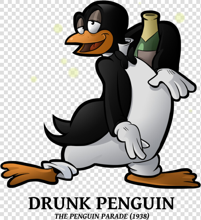 Penguin Clipart Drunk   Drunk Penguin Looney Tunes  HD Png DownloadTransparent PNG