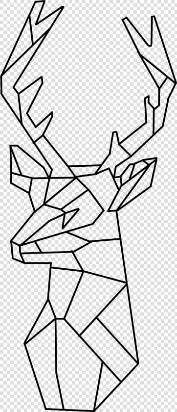  geometric  deer  stag  reindeer  cute  christmas  winter   Geometric Reindeer Png  Transparent PngTransparent PNG