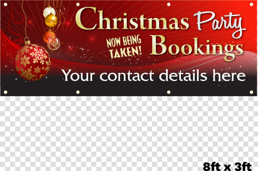 Christmas Party Banners Title Christmas Party Banners   Christmas Party Bookings Now Being Taken  HD Png DownloadTransparent PNG