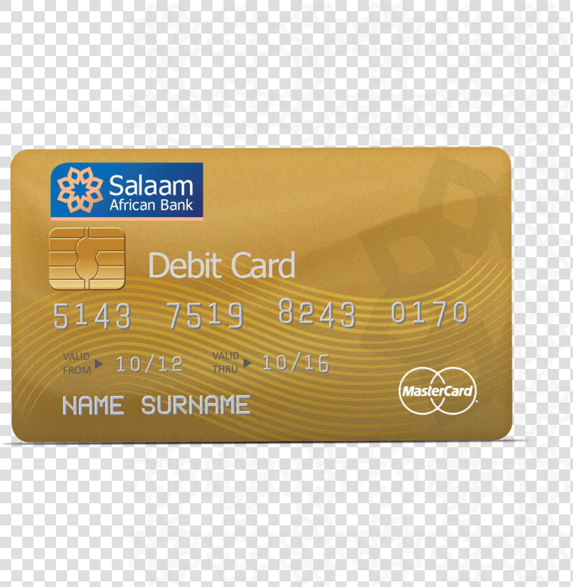 Salaam African Bank Master Card   Debit Card  HD Png DownloadTransparent PNG