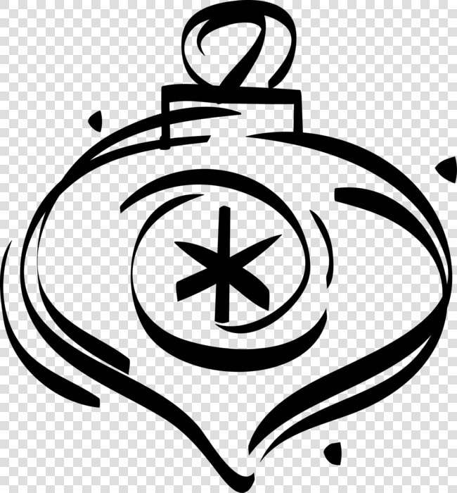 Vector Illustration Of Festive Season Christmas Ornament   Line Art  HD Png DownloadTransparent PNG