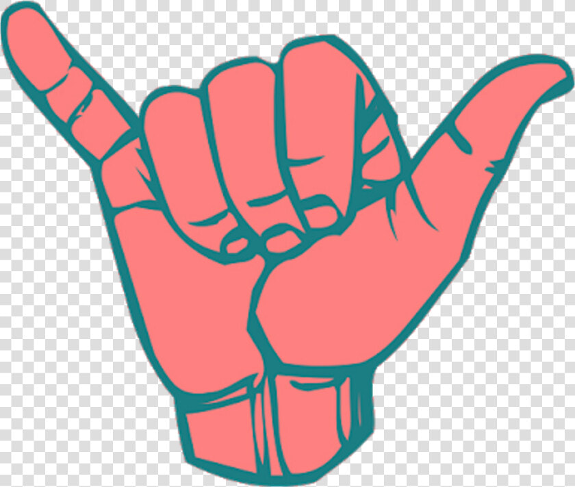 Hand Mano Tumblr Popart Jpg Library   Hang Loose Sign  HD Png DownloadTransparent PNG