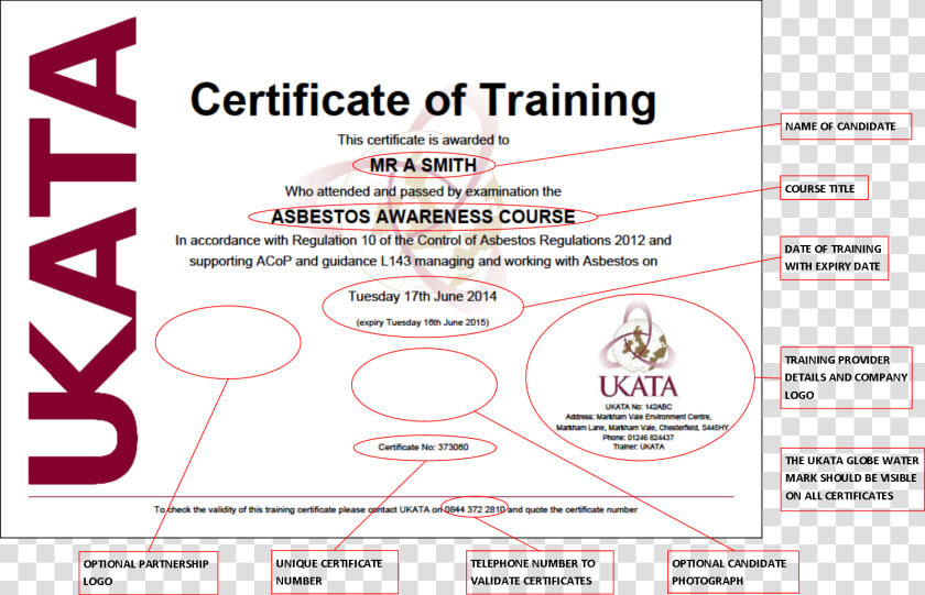 Asbestos Awareness Certificate   Certificate  HD Png DownloadTransparent PNG