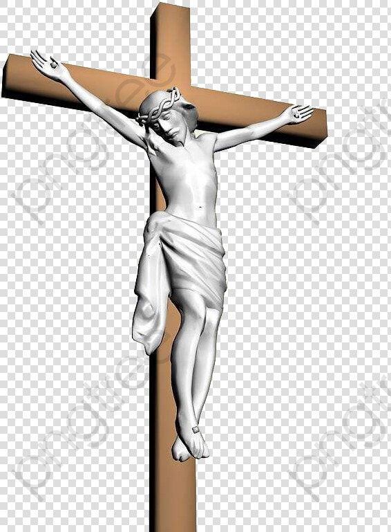 D Cross Jesus Material   Crucifix  HD Png DownloadTransparent PNG