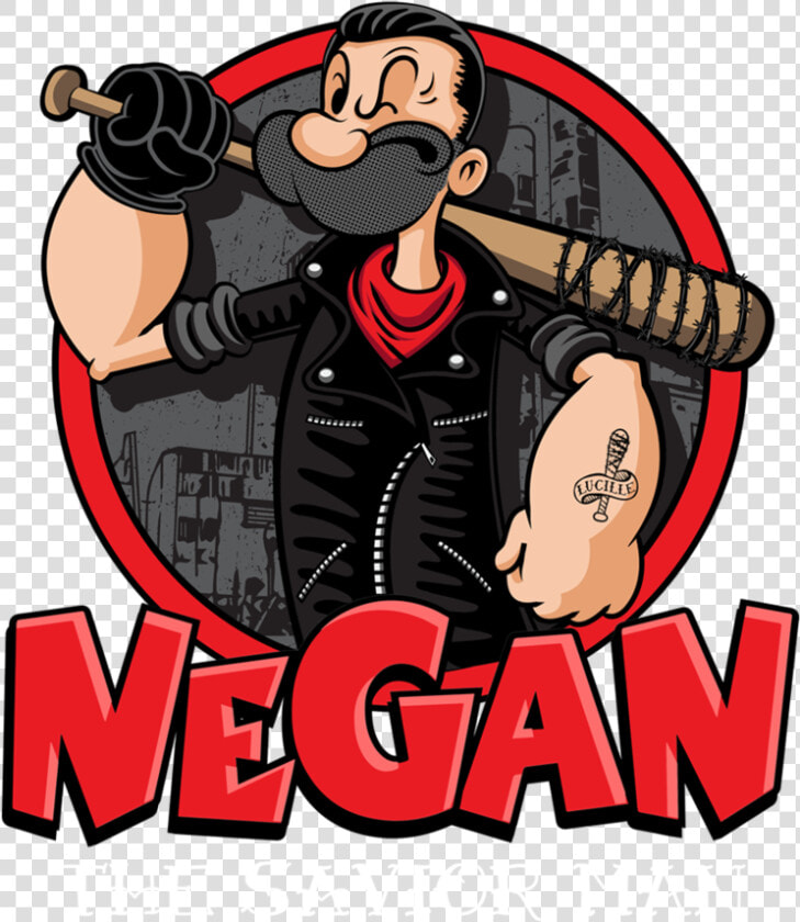 Popeye Negan   Transparent Cartoons   Popeye The Sailor Man Memes  HD Png DownloadTransparent PNG