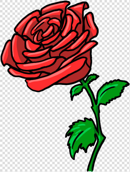 Petal Drawing Cartoon Rose   Cartoon Red Rose Png  Transparent PngTransparent PNG