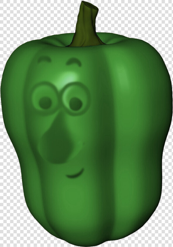 Green Pepper Cartoon Face   Green Bell Pepper  HD Png DownloadTransparent PNG