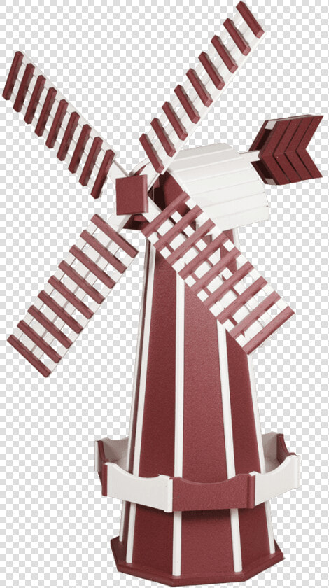 Red Poly Garden Windmill   Windmill  HD Png DownloadTransparent PNG