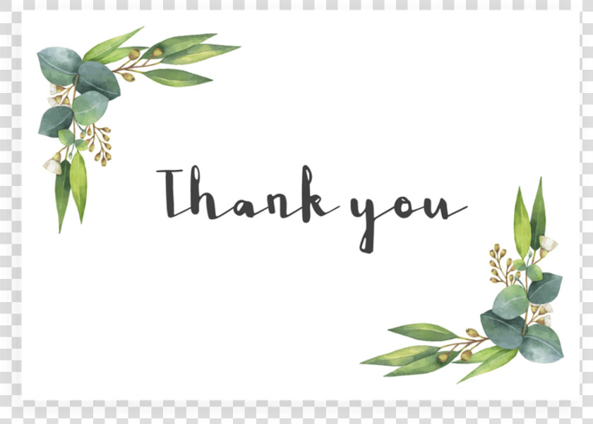 Eucalyptus Thank You Cards Printable   Portable Network Graphics  HD Png DownloadTransparent PNG