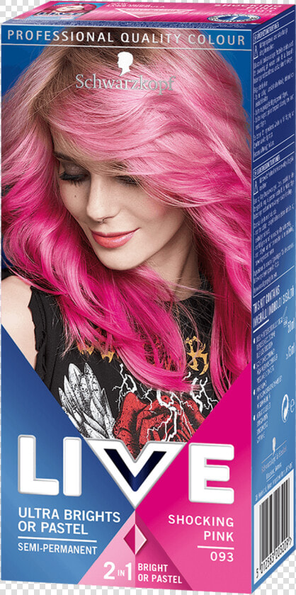 Live Color Uk Ultra Brights Pastel Shocking Pink   Shocking Pink Hair Dye  HD Png DownloadTransparent PNG