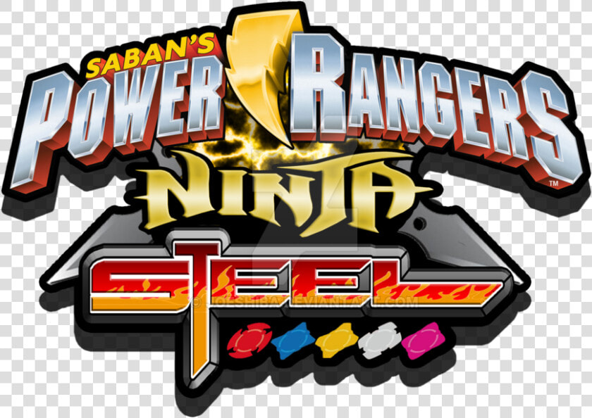 Power Rangers Ninja Steel Logo V3 By Joeshiba On Deviantart   Power Ranger Ninja Steel Clip Art  HD Png DownloadTransparent PNG