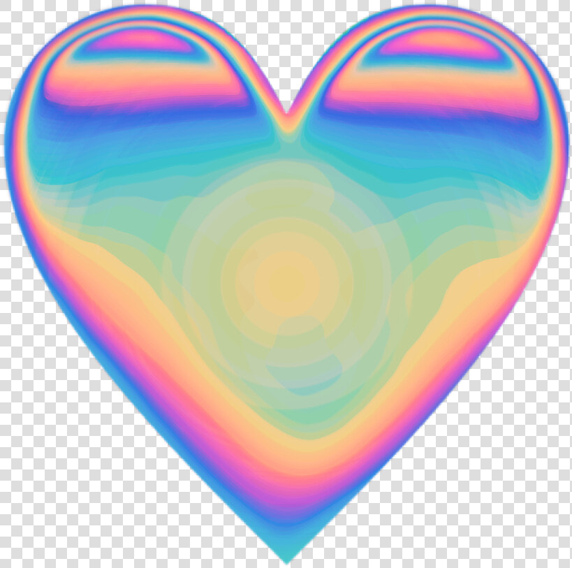  heart  emoji  heartemoji  holo  holographic  valentine   Picsart Emoji No Background  HD Png DownloadTransparent PNG