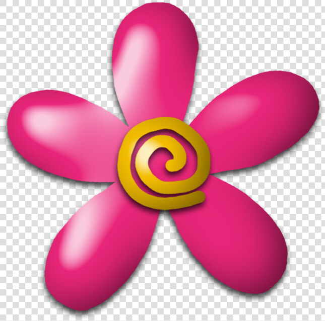 Imágenes Infantiles  Flor Fucsia Y Amarilla   Flores Png Sin Fondo  Transparent PngTransparent PNG