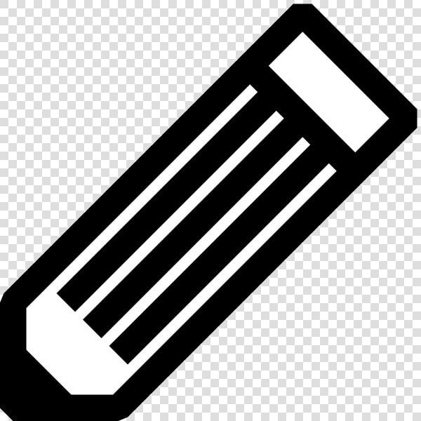 Black And White Pencil Svg Clip Arts   Black And White Icon  HD Png DownloadTransparent PNG