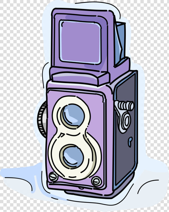 Vector Illustration Of Photography Twin lens Reflex   Tlr Camera Vector  HD Png DownloadTransparent PNG