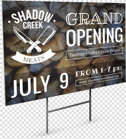 Grand Opening Butcher Yard Sign Template Preview   Billboard  HD Png DownloadTransparent PNG