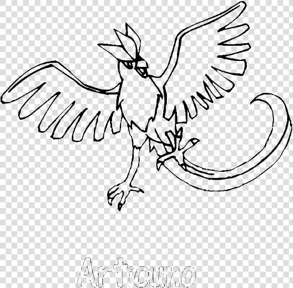 Pokemon Coloring Pages Articuno  HD Png DownloadTransparent PNG