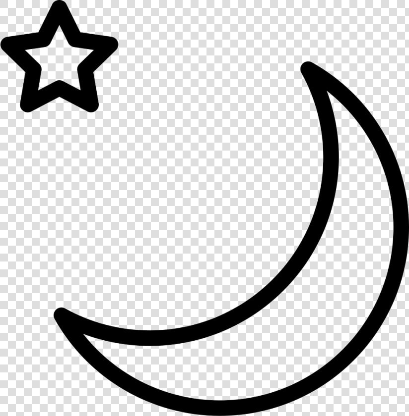 Moon And Star Outlines Svg Png Icon Free Download   Moon Outlines  Transparent PngTransparent PNG