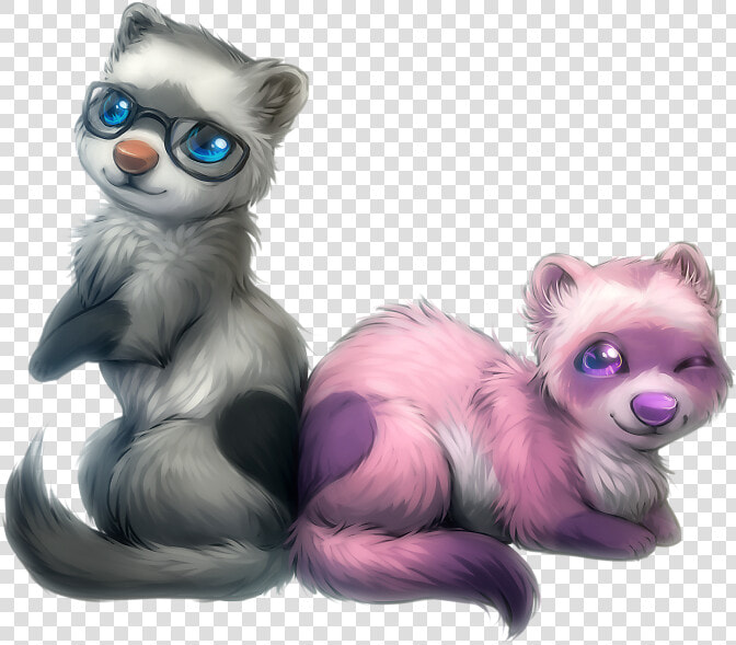 Drawn Ferret Kawaii   Anime Ferret Drawing  HD Png DownloadTransparent PNG