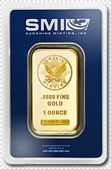 Picture Of 1 Oz Sunshine Mint Gold Bar   Gold Bar  HD Png DownloadTransparent PNG