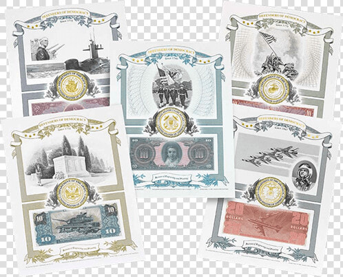 Defenders Of Democracy Engraved Print Collection   Bureau Of Engraving And Printing Gift Shop  HD Png DownloadTransparent PNG