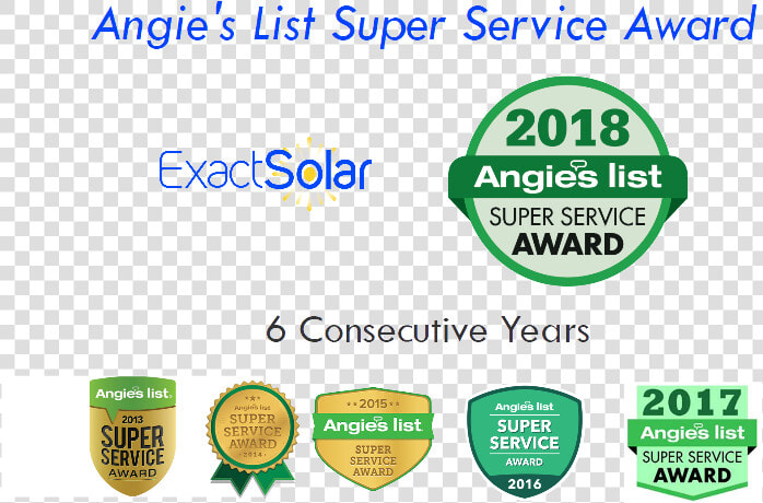 Exact Solar Earns Sixth Angie S List Award In   Parallel  HD Png DownloadTransparent PNG