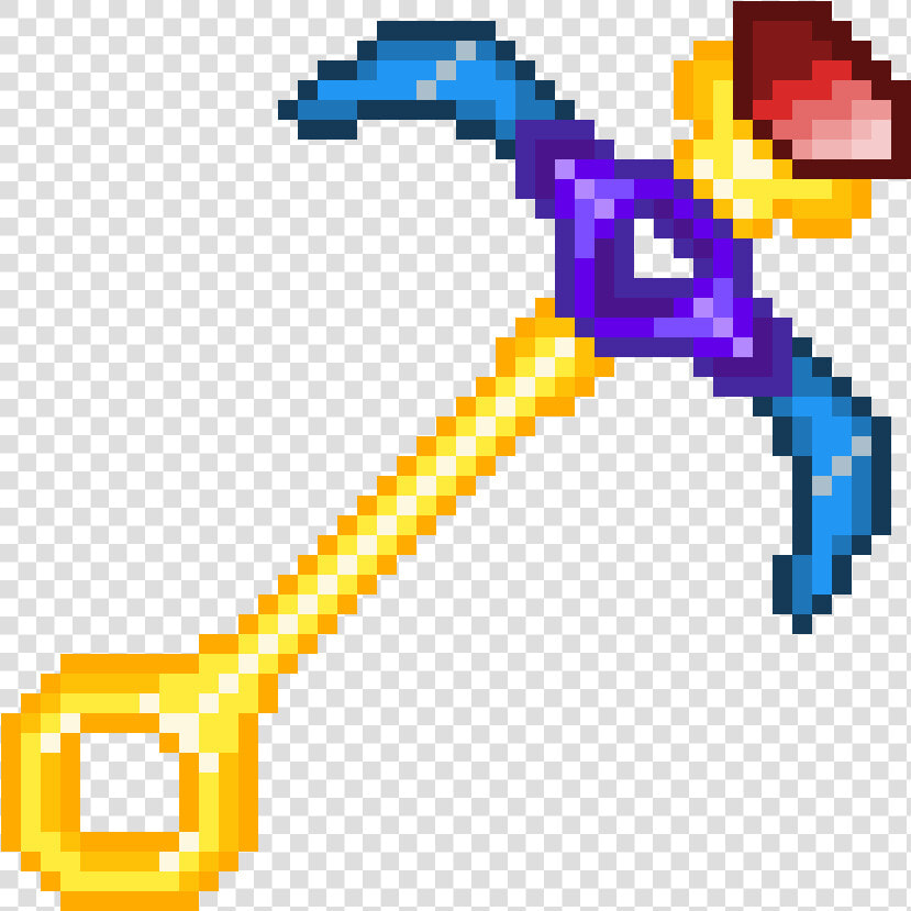 Prophet S Pickaxe   Color Wheel Pixel Art  HD Png DownloadTransparent PNG