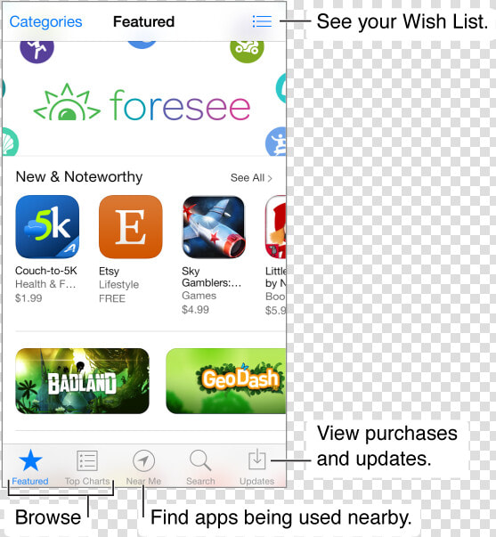 Featured Screen Of App Store  Displaying New  amp  Noteworth   Apps Store Clone Script  HD Png DownloadTransparent PNG