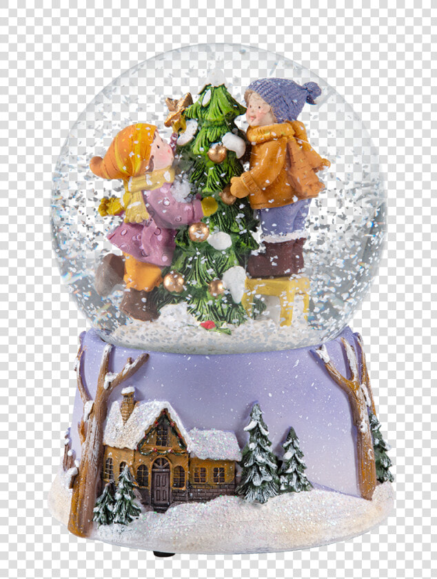 Snow Globe We Decorate The Tree   Snow  HD Png DownloadTransparent PNG