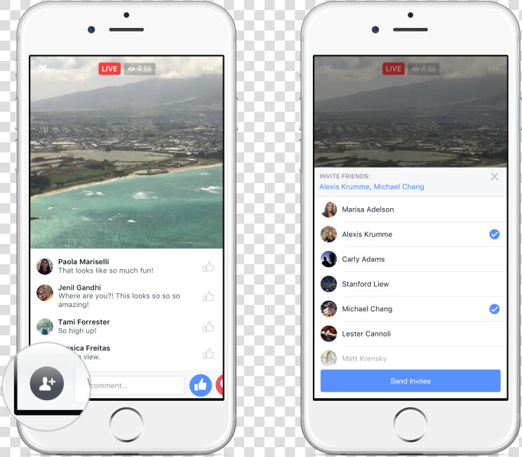 Facebook Live   Invite Someone On Facebook Live  HD Png DownloadTransparent PNG