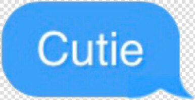  cute  text  cutie  blue  aesthetics   Graphics  HD Png DownloadTransparent PNG