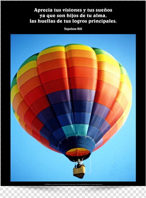 This Is The Spanish Version Of Poster Design   Hot Air Balloon  HD Png DownloadTransparent PNG