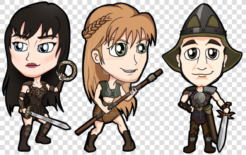 Xena Gabrielle Joxer The   Xena The Warrior Princess Cartoon  HD Png DownloadTransparent PNG