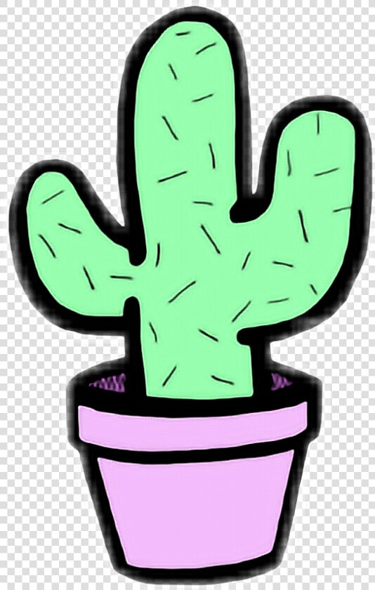 Transparent Kaktus Clipart   Easy Cute Cactus Drawing  HD Png DownloadTransparent PNG