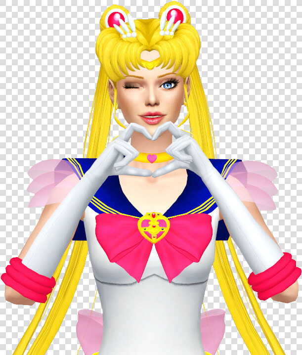 Sailor Moon Hair Png   Sims 4 Sailor Moon Hair Download  Transparent PngTransparent PNG