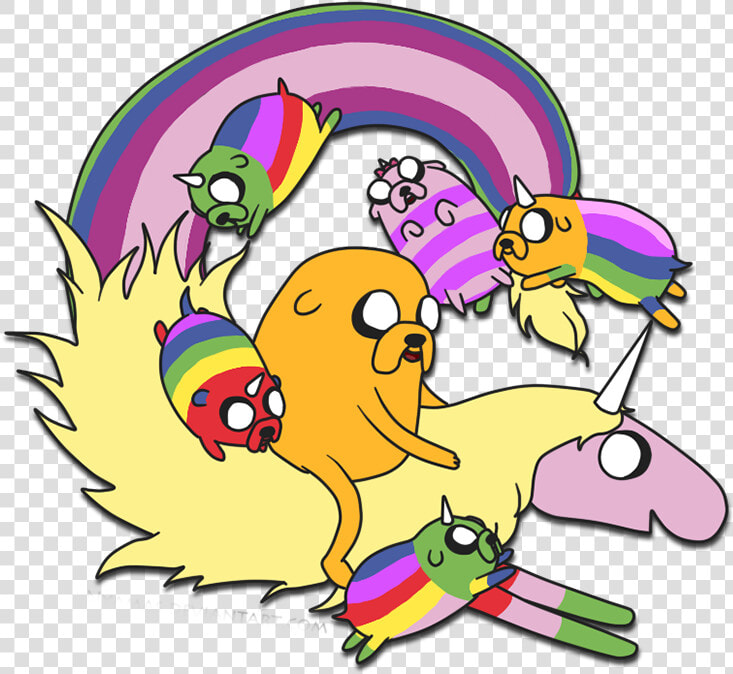 Aventure   Jack Adventure Time And Lady Unicorn  HD Png DownloadTransparent PNG