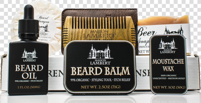 Maison Lambert Ultimate Beard Kit Kraft Box   Png Download   Beard Oil  Transparent PngTransparent PNG