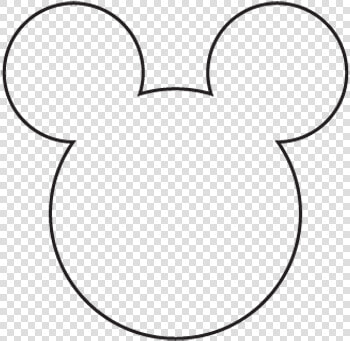 Minimalistic Logos Of Famous Brands Mickey Mouse   Disney Minimalist Black And White  HD Png DownloadTransparent PNG