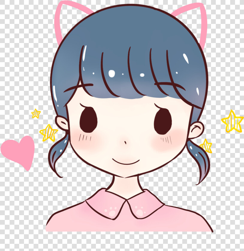 Hand Painted Original Q Version Avatar Png And Psd   Cute Girl Cartoon Png  Transparent PngTransparent PNG