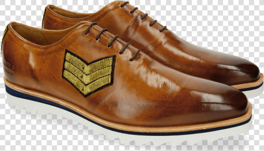 Oxford Shoes Jeff 26 Tan Patch Rank Patch Stars   Melvin  amp  Hamilton Jeff Laceups Smoke white navy   HD Png DownloadTransparent PNG