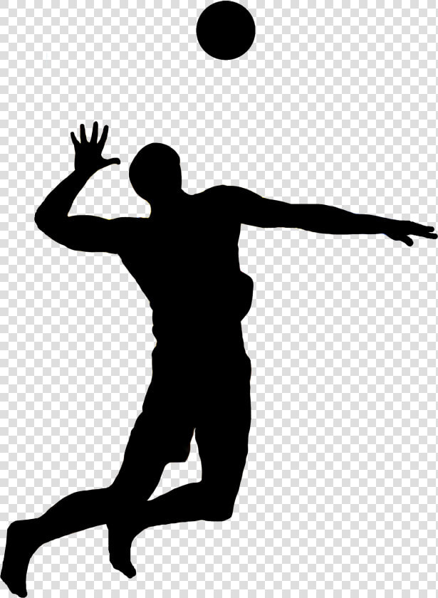 Transparent Volleyball Vector Png   Volleyball Player Silhouette Png  Png DownloadTransparent PNG