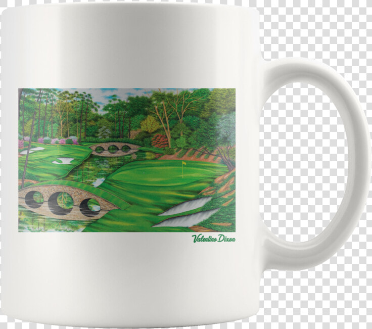 Valentino Dixon Augusta National Painting Mug   Golf Course Drawings  HD Png DownloadTransparent PNG