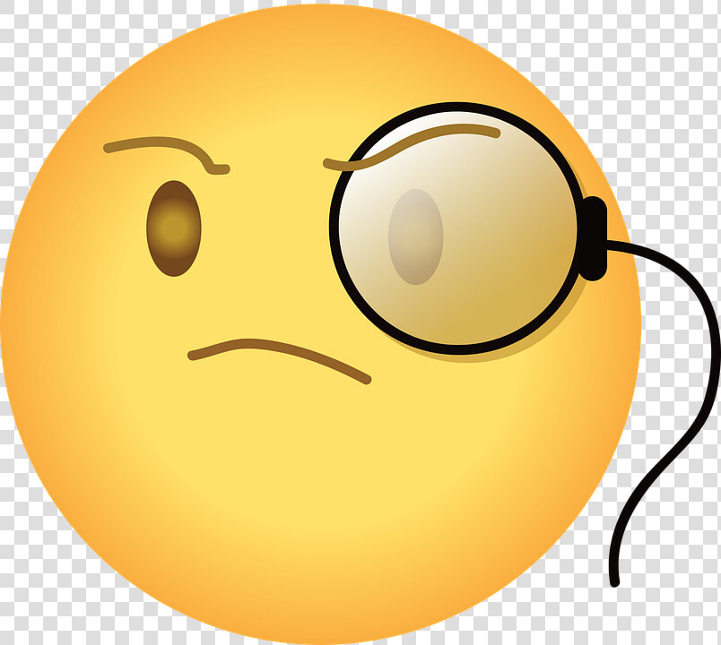 Arrogant  Emoji  Monocle  Yellow  Snooty   Smiley  HD Png DownloadTransparent PNG