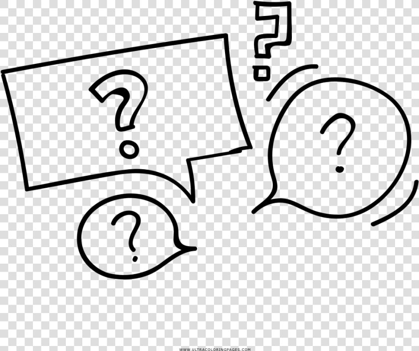 Questions Coloring Page   Preguntas Dibujo Para Colorear  HD Png DownloadTransparent PNG