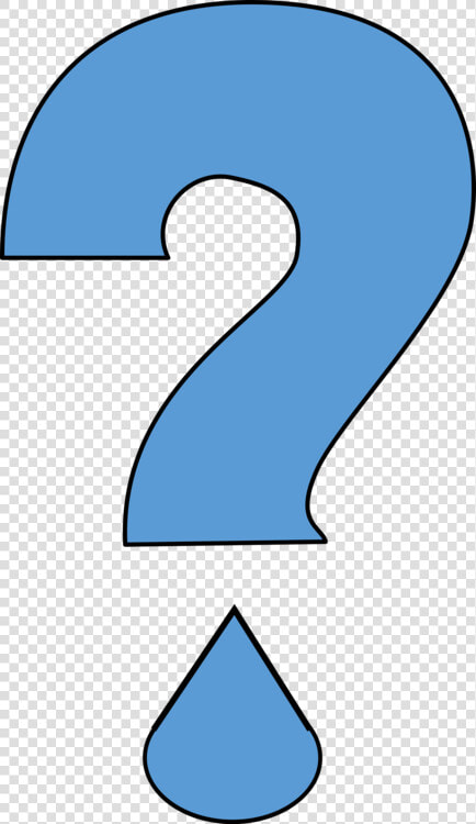 Blue angle area   Water With A Question Mark  HD Png DownloadTransparent PNG