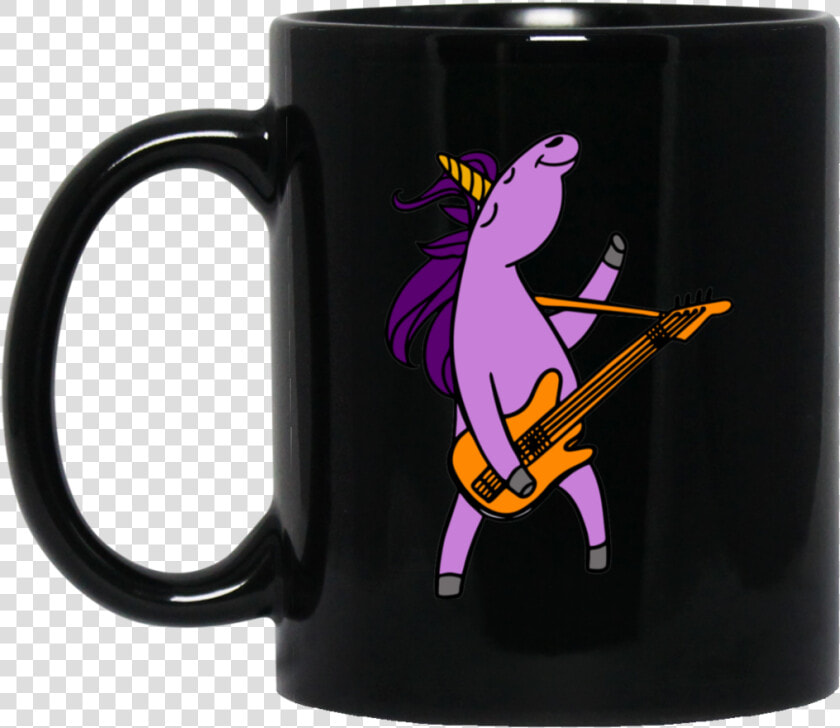 Funny Unicorn Playing Guitar Retro Cute 11oz   15oz   Don T We Mugs  HD Png DownloadTransparent PNG